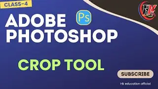 Crop tool in photoshop | adobe photoshop tutorial in urdu/hindi | class 4 | crop tool