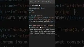 Favicon in HTML