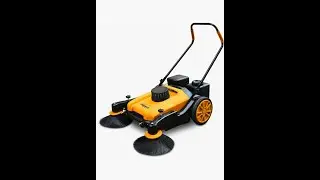 Kehrmaschine Budget Clean Hippo MS 50 W, 81 cm, Dust Control, Batterie, Ladeger&auml;t, Komplettangebot