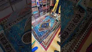 Silk Carpet from Kashmir at McLeodganj Market #shorts #viral #shortsvideo #youtubeshorts #carpet