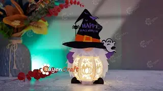 How To Make Fall Gnome Lantern - DIY Fall Gnome Lanterns For Halloween Decoration