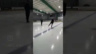 Ice Dance Practice. Perfecting Backward Swing Roles with Coach Demerie Kiley #icedance #iceskating