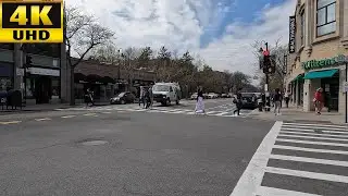 4K Walk in Massachusetts - Coolidge Corner to Packards Corner