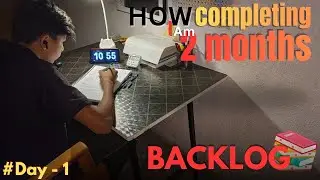 15-Day Backlog Challenge: Day 1 💪 | Resetting My Study Routine