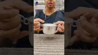 German Silver Prasad bowl 4=inch 805/- #shortsfeed #crsgiftsarticles #925silver #prasad #saree