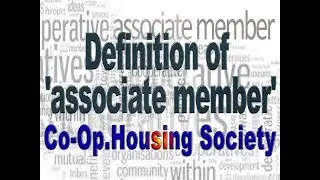 Associate Membership In Housing Society