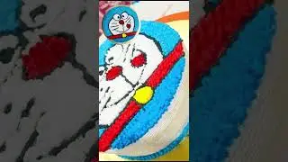 Doraemon cake design🎂🥰 #doremoncake #cartooncake #childrenlove #viralshort #eggless-cake💯