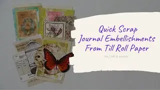 Craft with me I Quick register roll embellishments