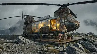 Turning an Abandoned Military Helicopter into a Forest Home