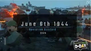 World war 2 begins Allies secure Normandy Roblox D-DAY (Gameplay)