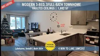 Modern 3 Bedroom 3 full bath Bungalow Townhome in Lakehaven 1,692 SF Murphy Place, Innisfil, ON