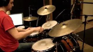 Christos Asonitis - Ijexa (Afoxe) for drumset (Brazilian Drumming Tutorial)