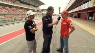 Bradl,Cortese und co im interview[nach Catalunya GP]