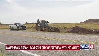 Water main break leaves the city of Fairview with no water