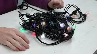 Prikkabel feestverlichting 10 meter koppelbaar RGB dimbaar - Elektroshop.nl