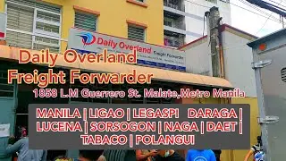 Daily Over Land Freight Forwarder Tracking in Malate Metro, Manila.