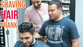 SHAVING HIS HAIR PRANK!