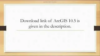 How to install ArcGIS 10.5 software