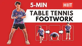 5-Min Table Tennis HIIT &mdash; Backhand to Middle to Forehand Footwork