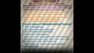 BMR in Pharma Industries Batch Manufacturing Record #pharma #pharmacy #viral #pharmaindustry