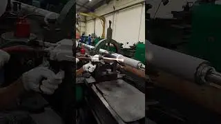 hvof chromium carbide coating of pump shaft #machine #engineering #thermalspray #hvof