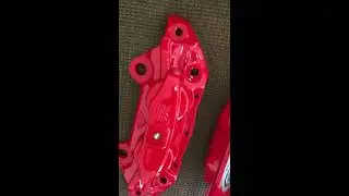 Calipers powder coated red