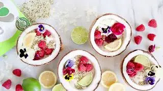 Hemp Heart Coconut Smoothie Bowls - Easy & Healthy Breakfast Recipe