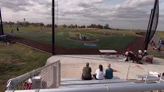 Tannis Lange pitching for Hitters in 2020.  2024 graduate