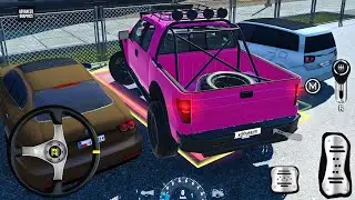 ​Real Offroad Parking Simulator - Pink Pickup Truck City Challenge! 🚛💖 Extreme Driving Gameplay