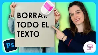 😎 C&oacute;mo BORRAR LETRAS de una IMAGEN en Photoshop 2025