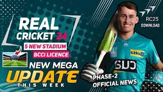 Real Cricket 24 New Update On Play Store | Rc24 Phase-2 Update | Real Cricket 25 New Game | Rc24