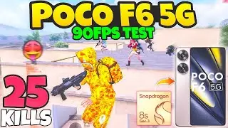🔥Poco F6 5G 90fps: The Ultimate BGMI FPS Test!