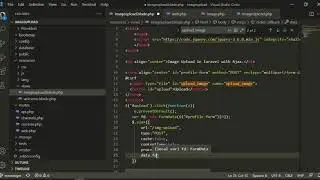 How to upload image into database  in laravel using   Ajax & jquery