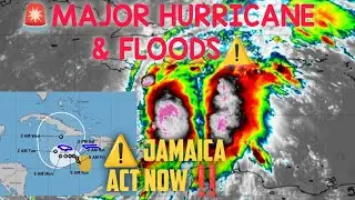 ⚠️🚨MAJOR HURRICANE WARNING! Catastrophic Flooding Threat for Jamaica | Melissa Update Oct 24