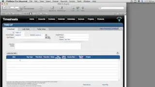 Staff - Personnel Time Entry - Logging Time in FileMaker | FileMaker Videos