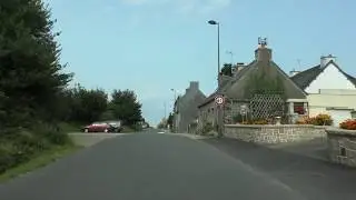 Driving From Saint Isidore Through Ma&euml;l Pestivien To La Croix Tasset, Brittany, France