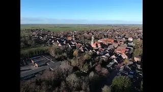 Luftaufnahme Jemgum im Rheiderland im Februar 2019