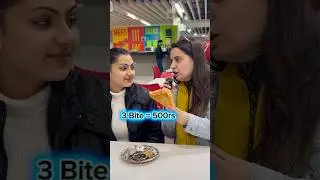 500rs = 3 Bite | Wait She Wins Or Not #funny #challengeshorts #ytshorts #trending #food #shorts #yt