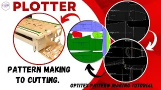 OPTITEX PLOTTER TUTORIAL | PATTERN CUTTING | PATTERN CUTTER | HOW TO CUTTING PATTERN BY PLOTTER ||