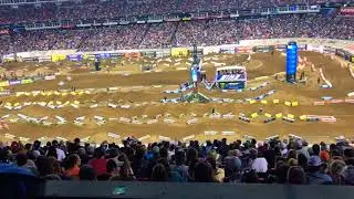 Red flag crash 450sx 1st heat Nashville,TN 2019