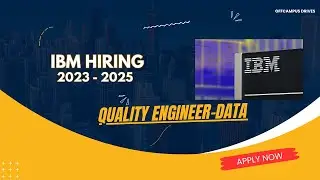 IBM Hiring For Quality Engineer-Data🧑&zwj;🎓🧑&zwj;💻| Any Bachelor's Degree | 2023 - 2025 Batches🧑&zwj;💻