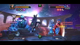 MCOC | Gladiator cheese solo 6* Black Widow (Claire Voyant) | Best Mystic & Cape option | No revives