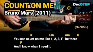 Count on Me - Bruno Mars (2011) Easy Guitar Chords Tutorial with Lyrics