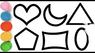Let's Learn 2D Shapes Drawing | Easy Shapes Drawing for Kids | Geometric Shapes Drawing Easy