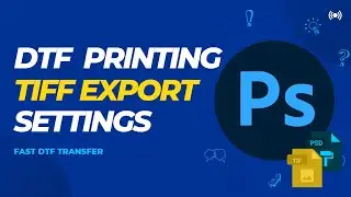 Export DTF Design as .tiff file in Photoshop