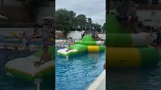 Inflatable fun in Salou