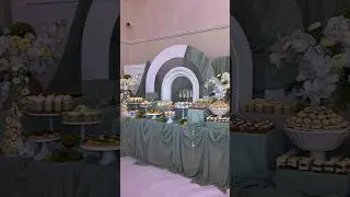 Buffet display decor setup  #foryou #wedding #event #food #birthday #decoration #fyp #shorts