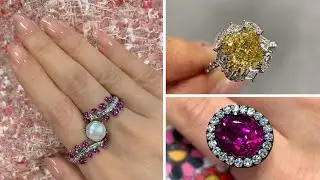 Most beautiful Ring collection of 2021 diamond | pearl | sapphire #shorts