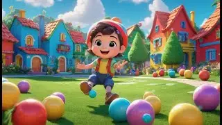 Toy Juggling Balls Go Toss Toss Toss | English Nursery Rhyme | Baby Music | Toddler Learning