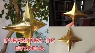 DIY: Dobradura de estrela SIMPLES/ decoração de natal